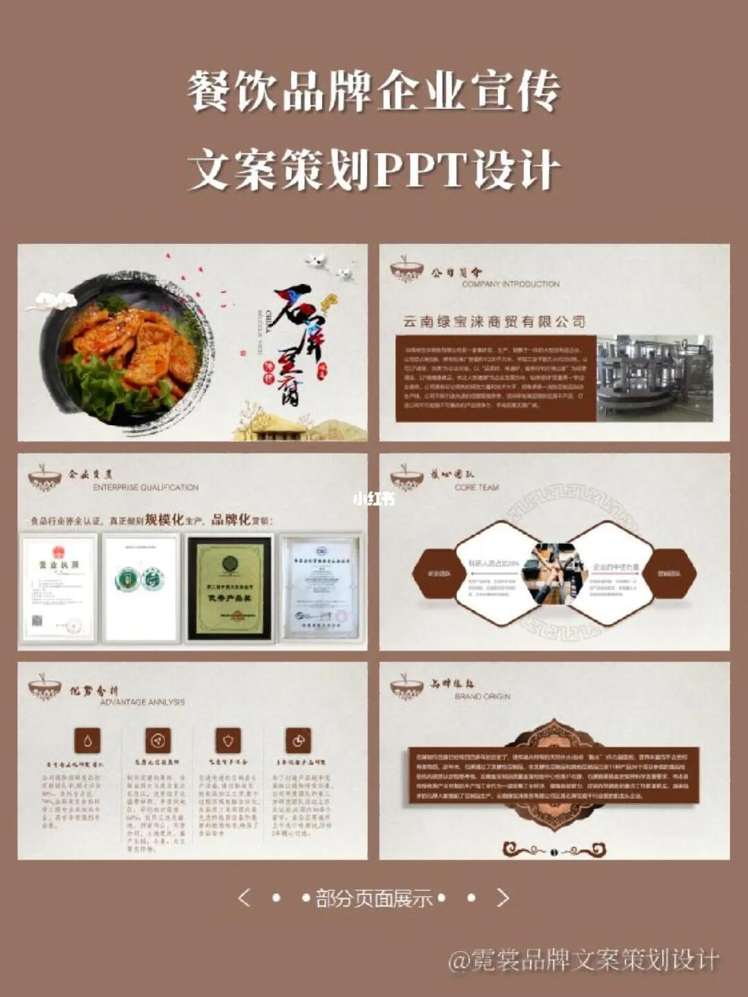 食品企业宣传推广ppt文案策划设计